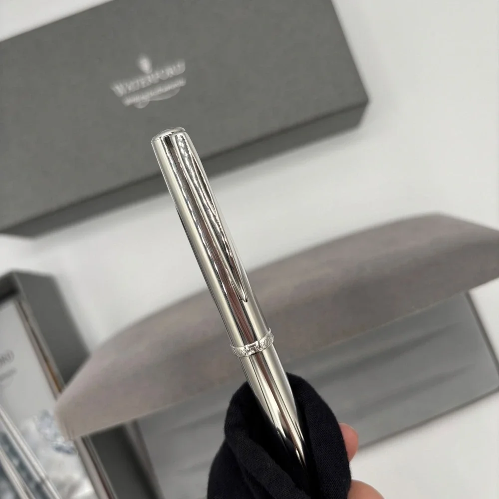 Waterford Silver Glen Guilloche Rollerball Pen W407 | NEW in Box Graduation gift